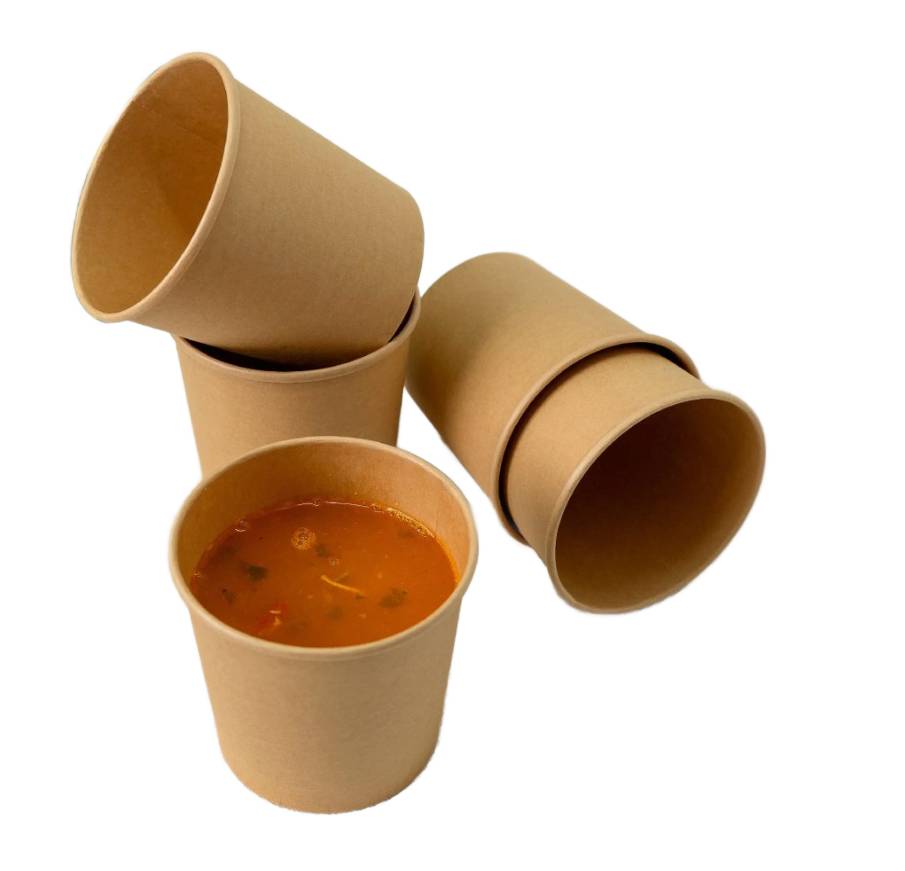 Suppentassen aus Kraftkarton