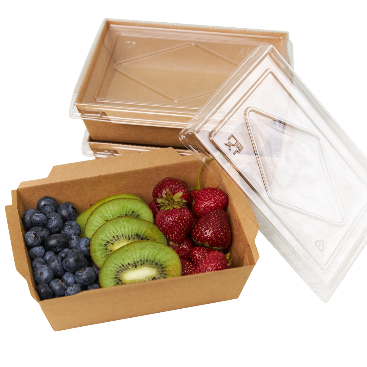 Kraft paper lunch boxes with lids